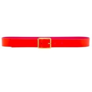 Maison Boinet Reversible Red or Pink Leather Belt